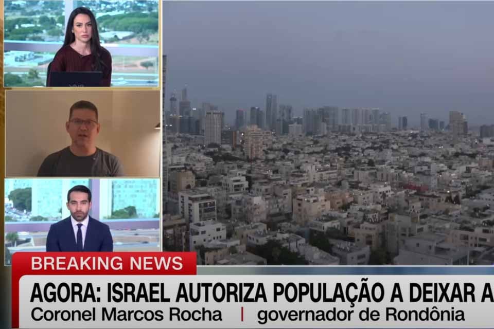 Governador de Rondônia permanece em Israel durante conflito com Irã, relata explosões e fala sobre mortes