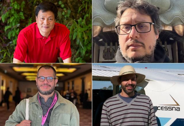 Kongjian Yu, Luiz Ferraz, Rubens Crispim Jr e Marcelo de Barros | Reprodução